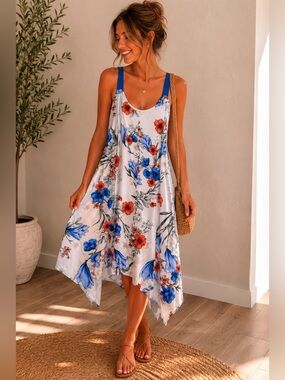 Lilac & London Floral Tropical Dress